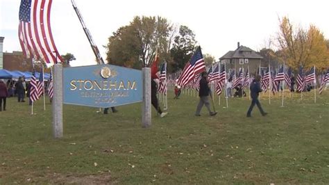 ‘Field of Honor’ on display in Stoneham ahead of Veterans Day